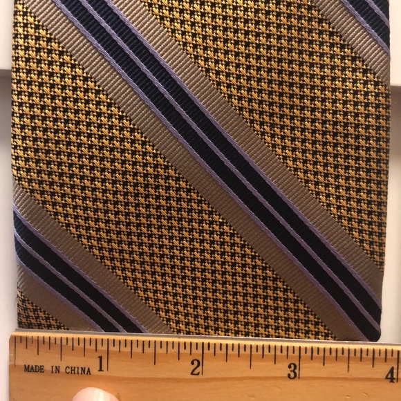 Robert Talbott gold/blue tie - Picture 3 of 8